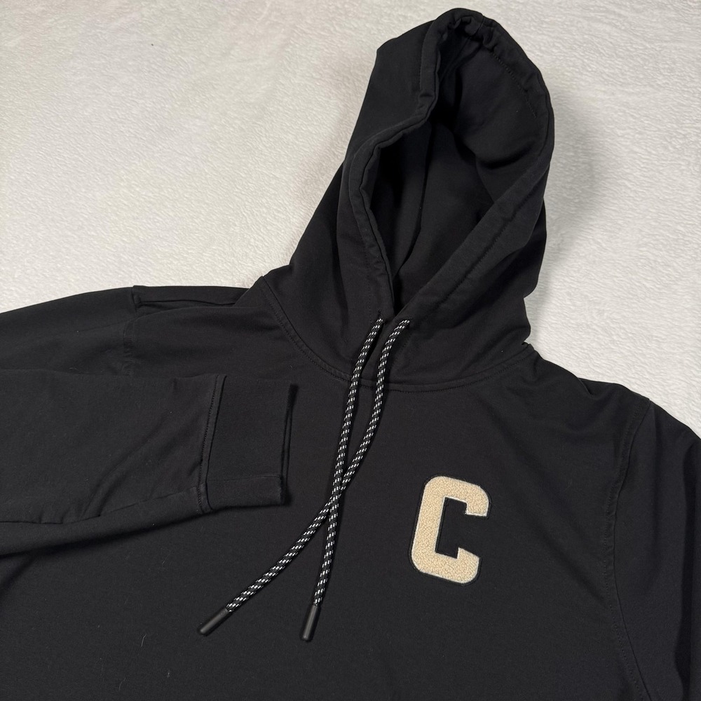 Cuts Hoodie Mens Large Black Hyperloop Pullover C Logo Lightweight Sweatshirt